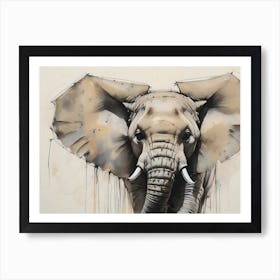 Elephant #bff Art Print
