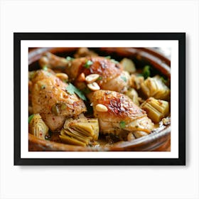 Chicken With Artichokes 2 Art Print