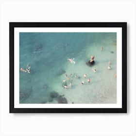 Swimming In The Amalfi Coast Art Print