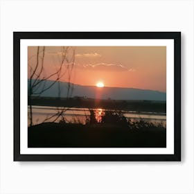 Sunset in the desert 1 Art Print