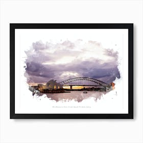 Mrs Macquaries Point, Circular Quay & The Rocks, Sydney Art Print