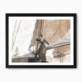 Yachting Girl (1880), Winslow Homer Art Print