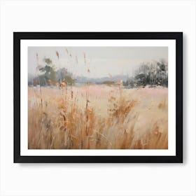 Country Flower Field Painting Art Print