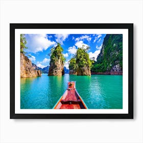 Thailand. Boat view. Maya Bay #4 Art Print