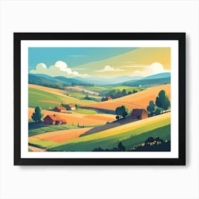 Landscape Painting 4 Art Print