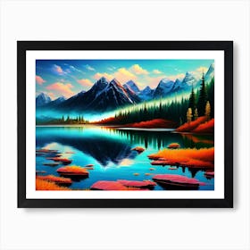 Mountain Lake 37 Art Print