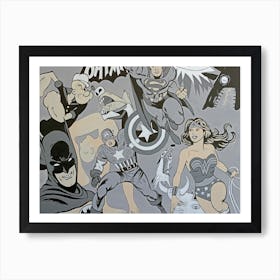 Chaos Grey Art Print