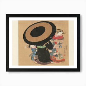 Woman With An Umbrella Art Print