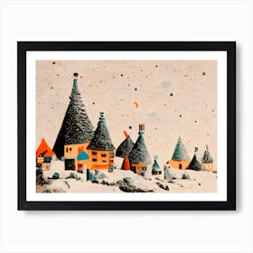 Fairy Village Art Print