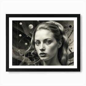 Black And White Painting 3 Art Print