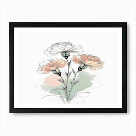 Carnations Art Print