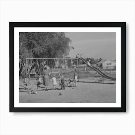 Children Playing At The Nursery School At The Fsa (Farm Security Administration) Farm Family Migratory Labor Camp Art Print