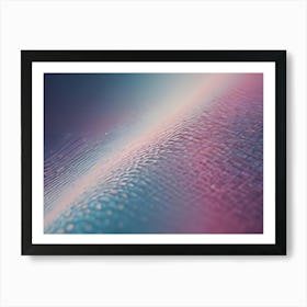 Abstract Image Of A Textured Surface In A Gradient Of Blue, Purple, And Pink Art Print