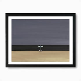 Seagull Day At The Beach Art Print