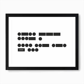 Inspect a Morse Art Print
