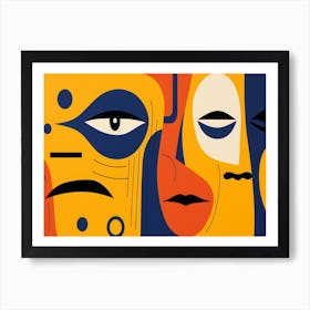 Faces Of The World Art Print