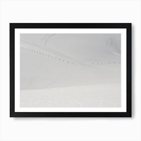 Lines in the Snow Art Print