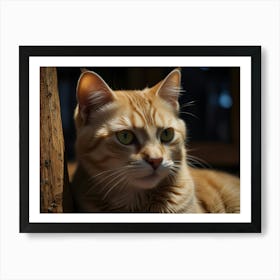 Orange Tabby Cat Art Print