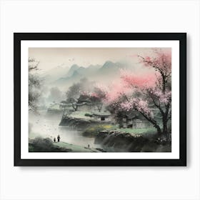 Chinese Landscape Painting 13 Art Print