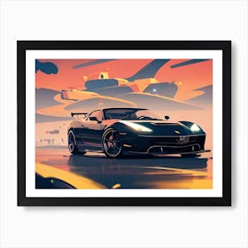 Futuristic Sports Car 31 Art Print