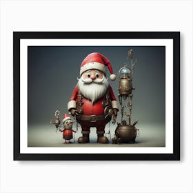 Steampunk Santa 2 Art Print