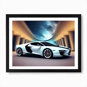 Futuristic Sports Car 24 Art Print