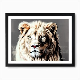 Lion art 78 Art Print