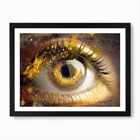 Eye Art Illustration In A Painting Style 02 Art Print