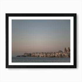 Sunset In Cefalu, Italy Art Print