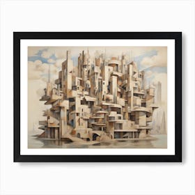 Futuristic City 1 Art Print