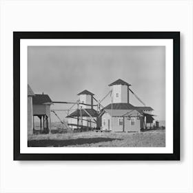 Cotton Seed Storage Warehouse Near Lake Providence, Louisiana By Russell Lee Art Print