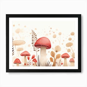 Mushroom Field Art Print