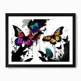 Colorful Butterflies 159 Art Print