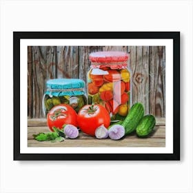 Pickled Vegetables Art Print