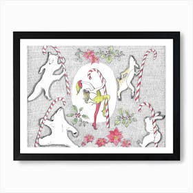 North Pole Dance Art Print