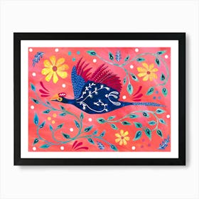 Folklore Lady Ross's Turaco Bird Art Print
