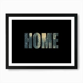 Home Poster Landscape Forest Illustration 4 Art Print