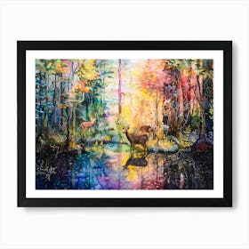 Forest At Dawn 1 Art Print