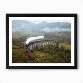 Glenfinnan Viaduct Railway In Inverness Shire, Scotland Art Print