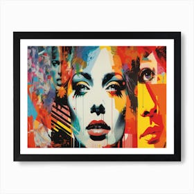 Woman'S Face 11 Art Print