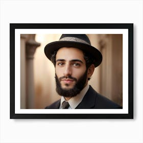 Jewish Man Portrait 06 Art Print