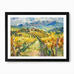 Vineyards In Tuscany 2 Art Print