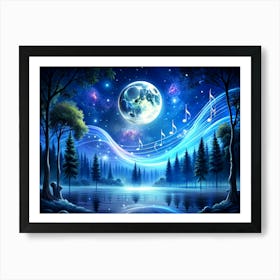 Moonlight Symphony (3) 1 Art Print