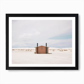 Sandy Desert Rest Stop Art Print