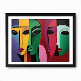 Four Faces 1 Art Print