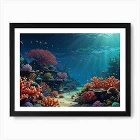 Coral Reef 4 Art Print