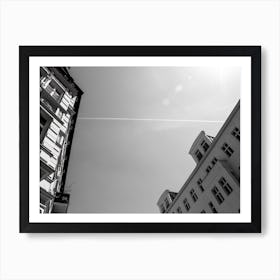 Old European Apartment Building View From Below 1 Art Print