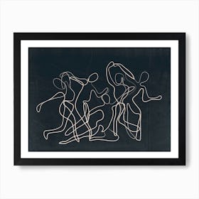 Minimal Line Movement 2 Art Print