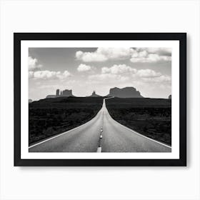 Monument Valley Desert Road Art Print