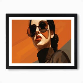 Woman In Sunglasses 5 Art Print